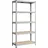 Songmics Schwerlastregal Stahl 40 x 90 x 180 cm silbern