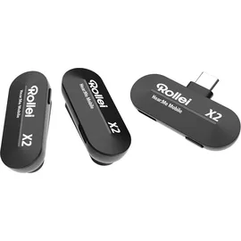 Rollei Hear:Me Mobile Lavalier Mikrofon Kabellos, Ansteckmikrofon USB C für iPhone 15/16/Andriod Typ-C Geräte, Professionelle Mikrofon