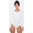 Evoni Damenbody | Overall Bodysuit mit Rundhals für Frauen | Langarm-Body in verschiedenen Farben | Optimale Alternative für Sport & Freizeit | Eleganter Jumpsuit(Small, Weiß) - S