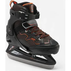 Schlittschuhe Fit 100 Kinder schwarz/orange schwarz|weiß|orange 32/35