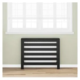 vidaXL Heizkörperabdeckung Schwarze Eiche 104x20x82 cm