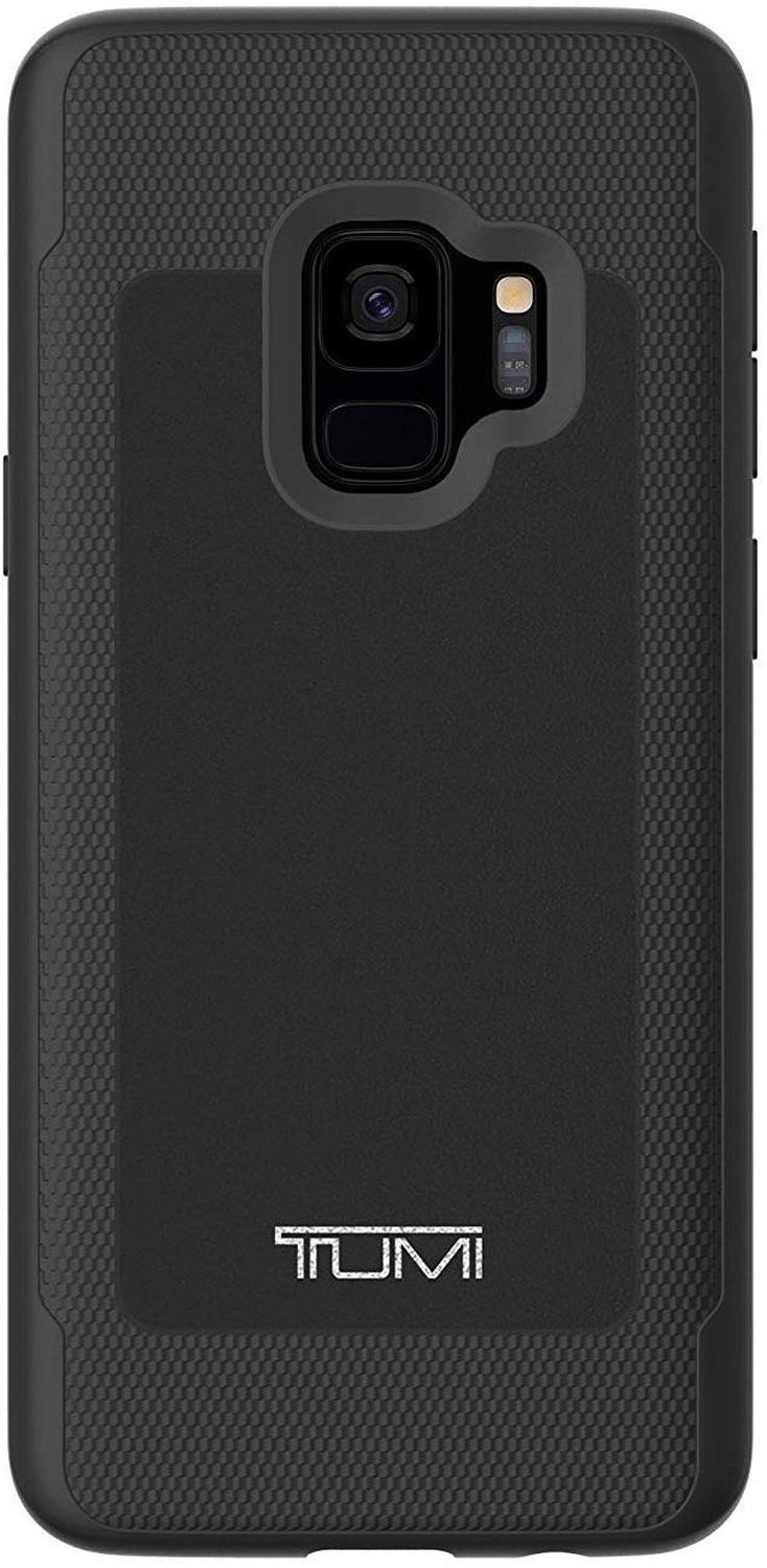 Tumi Leather Co-Mold Case für Samsung Galaxy S9 (SM-G960) Schwarz