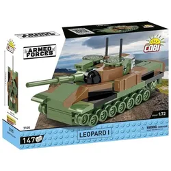 COBI Armed Forces 3105 - Leopard 1, Panzer, Maßstab 1:72, Bausatz, 147 Teile