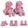 Byox Rollschuhe Beetle Größe XS 26-29, PU-Rollen, ABEC-5 Lager, Stopper hinten pink