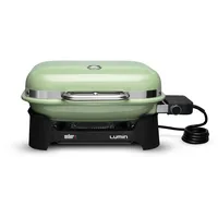 WEBER Elektro-Tischgrill Lumin Compact Mintgrün 2200 W 43 x 28 cm