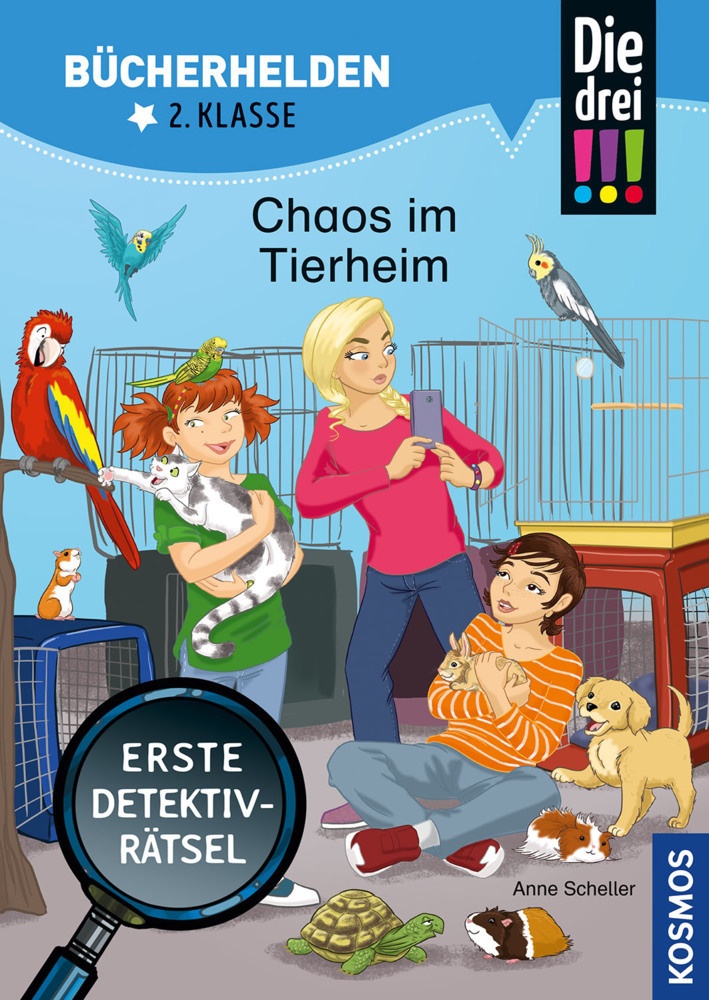 Die Drei !!!  Bücherhelden 2. Klasse  Chaos Im Tierheim - Anne Scheller  Kartoniert (TB)