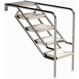 Eichenwald Pooltreppe Modell 08.3 Miami Beckentiefe 139,9 cm Edelstahl