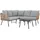 Idimex Jakarta Loungeset braun/grau