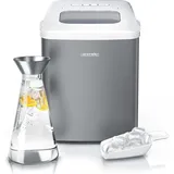 Arendo Eiswürfelmaschine 120W mit 1,5L Behälter Eiswürfelbereiter, 9 Eiswürfel in 9 Minuten