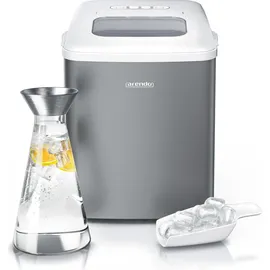 Arendo Eiswürfelmaschine 120W mit 1,5L Behälter Eiswürfelbereiter, 9 Eiswürfel in 9 Minuten