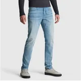PME Legend Herren Jeans NIGHTFLIGHT Regular Fit Bright Comfort Light Bcl Normaler Bund Reißverschluss W 32 L 36