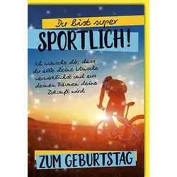 Geburtstagskarte Radfahrer 512448 Bild