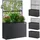 CASARIA Blumenkasten mit Rankgitter 60 x 30 cm Schwarz