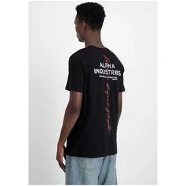 Alpha Industries Signature Bp T Kurzarm-T-Shirt Black M
