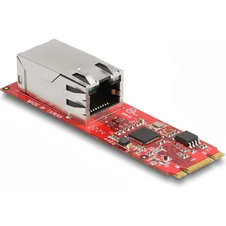 DeLock 62985 Schnittstellen-Konverter [1x Gigabit-LAN (1/2.5 Gbit/s) - 1x M.2 Key B-Stecker, M.2 Key M-Stecker]