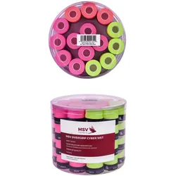 MSV Overgrip Cyber Wet 0.6mm (Schweissabsorption/Haltbarkeit) neongelb/orange/pink 60er Box