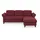 sit&more Ecksofa SIT & MORE "Mellum L-Form", rot (bordeaux), B:250cm H:87cm T:163cm, 100% Polyester, Sofas, Ecksofa, Federkern, wahlweise mit Bettfunktion, Bettkasten und Armteilfunktion