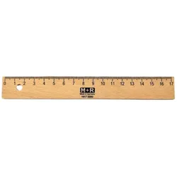 M+R Lineal 17cm Holz