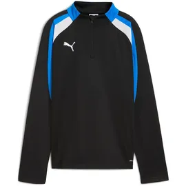 Puma IndividualLIGA 1/4 Zip Kinder Sweatshirt, schwarz - 152