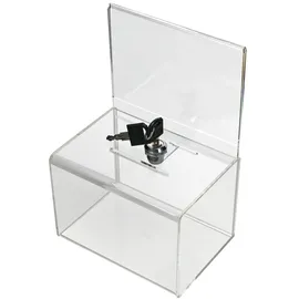 HMF Acryl Spendenbox 15,5 x 11 x 11 cm 11-tlg. transparent