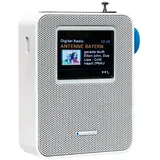 Blaupunkt PDB 200 Steckdosen Radio DAB | Digital Radio für die Steckdose | UKW PLL Radio | Bluetooth | DAB | RDS Senderinformation | USB Ladefunktion | Senderspeicher | Weiß