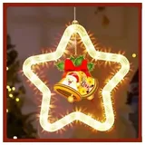 VIVIHEYDAY LED-Lichterkette LED Stern Weihnachtsbeleuchtung Fenster Innen Lichterkette, für Geburtstag Hochzeit Party Weihnachten Deko