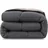 Wometo Steppbett Bettdecke Wende-Design ca. 135x200 cm – grau & hellgrau – buntes Ganzjahres Steppbett (Sommer und Winter) I farbig und ohne extra Bezug