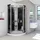 AcquaVapore Duschkabine Dusche D58-03T1-EC 80x80 cm - Schwarz
