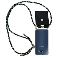 Cadorabo Hülle für Samsung Galaxy S6 EDGE Schutzhülle in Braun Handy Kette Silikon Kordel abnehmbares Etui