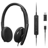 Lenovo Wired VOIP Headset kabelgebunden Schwarz