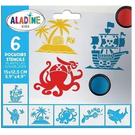Aladine Schablonen Piraten 1 St. Schwarz