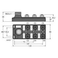 Turck TB-6M12-5P3-CS19T 6611923 Sensor/Aktorbox passiv 1St.