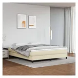 vidaXL Boxspringbettgestell 160 x 200 cm Creme