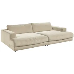 KAWOLA Big Sofa MADELINE Cord cremeweiß