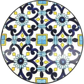 Mojawo Mosaik Set 3-teilig Sitzgruppe Gartenmöbel Tisch Stühle