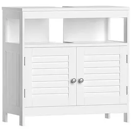 VASAGLE Waschtischunterschrank ohne Waschbecken BBC02WT weiß 60,0 x 30,0 x 60,0 cm