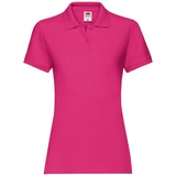 FRUIT OF THE LOOM LADIES PREMIUM POLO - Damen Polo-Shirt mit Zwei-Knopfleiste,