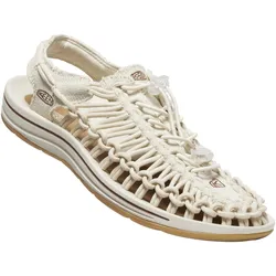 Sandale KEEN "UNEEK CANVAS", Gr. 41, beige (natural canvas, birch), Textil, sportlich, Schuhe