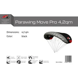 F2 Parawing Move Pro Wingfoil 4,2 qm schwarz