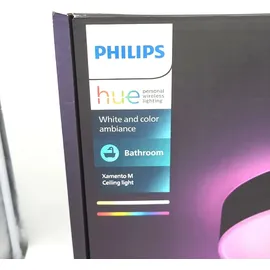 Philips Hue White & Color Ambiance Xamento Deckenleuchte rund schwarz