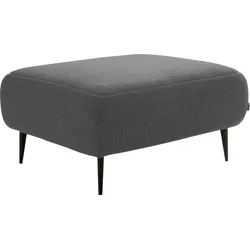 Hocker DESIGNWERK "Forma", grau (dunkelgrau), B:90cm H:47cm T:70cm, Flachgewebe 100% Polyester, Struktur 98% Polyester, 2% Acryl, Hocker, Polsterhocker, in hochwertiger Verarbeitung