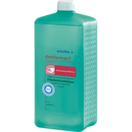 Schülke desderman® Händedesinfektion (ohne Farbstoff/Parfüm) 1 Liter, Euroflasche