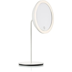 Zone Denmark - Kosmetikspiegel mit 5-fach Vergrößerung und LED-Beleuchtung, Ø 18 cm, weiß