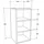 VCM Wandregal 30 x 29 x 60 cm Weiß