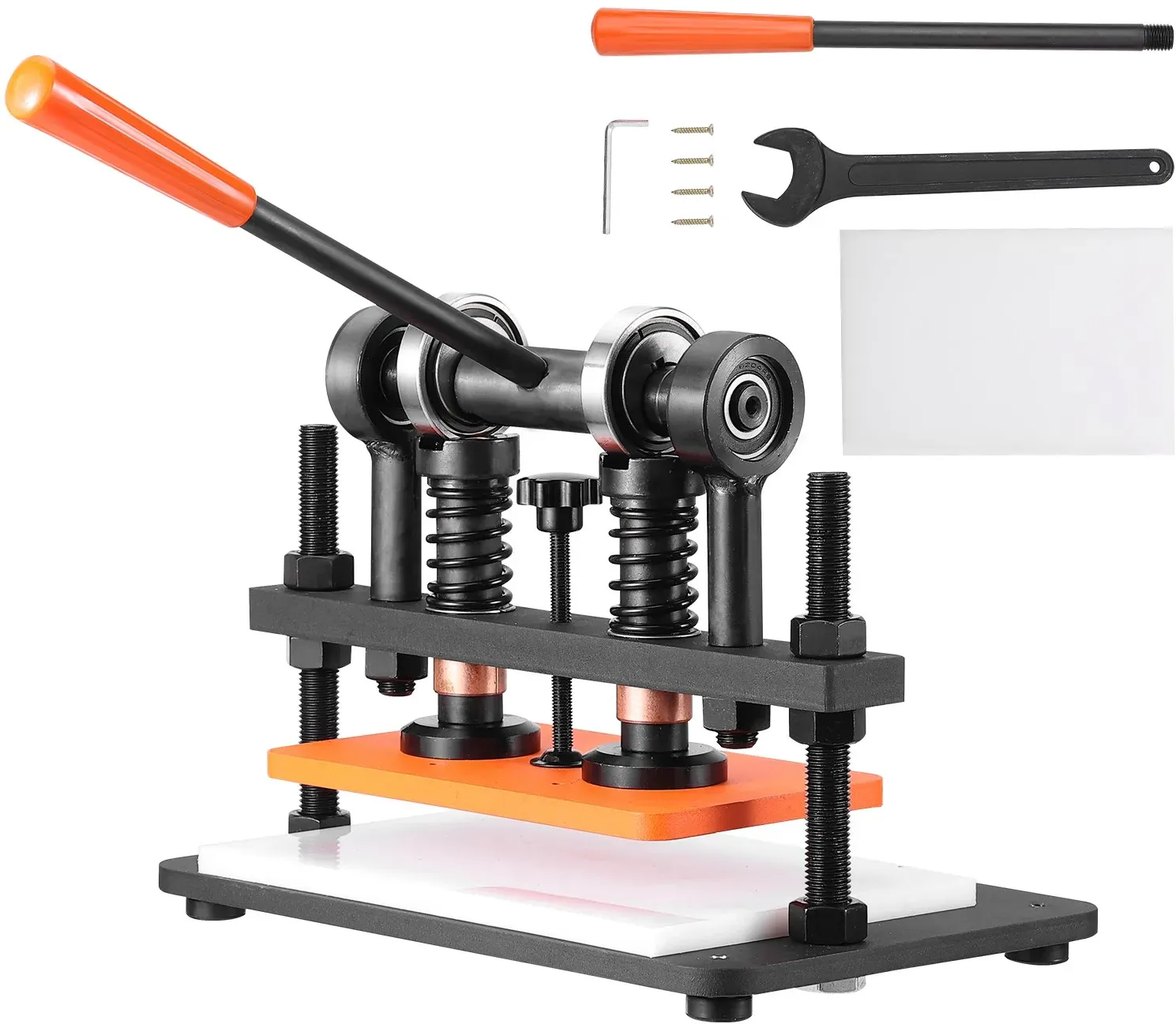 VEVOR Leder Stanzmaschine Manuelle Lederschneidemaschine 26 x 15 cm, Leder Prägemaschine 1,5 t Belastbare Leder-Stanzmaschine Geeignet für Leder, PVC/EVA-Schaumstoff, nicht Klebende Materialien