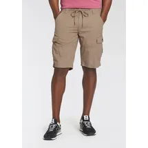 MAN'S WORLD MAN'S WORLD, Herren, Gr. 42, N-Gr, grün (khaki), Web, Obermaterial: 100% Baumwolle, unifarben, bequem, Hosen Bermudas
