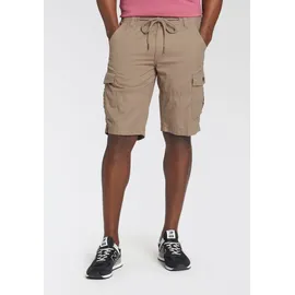 MAN'S WORLD MAN'S WORLD, Herren, Gr. 42, N-Gr, grün (khaki), Web, Obermaterial: 100% Baumwolle, unifarben, bequem, Hosen Bermudas