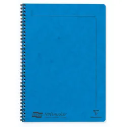 Clairefontaine 10x Europa Notemaker, Doppelspiralheft A4, 60 Blatt liniert abtrennbar - Blau 4865Z