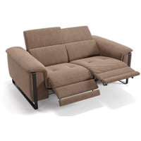 Sofanella 2-Sitzer Stoff Vienna, Relaxsofa, Designsofa, Designer Couch, Italienisches Sofa, 2er Sofa braun