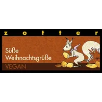 zotter Schokolade Süße Weihnachtsgrüße bio